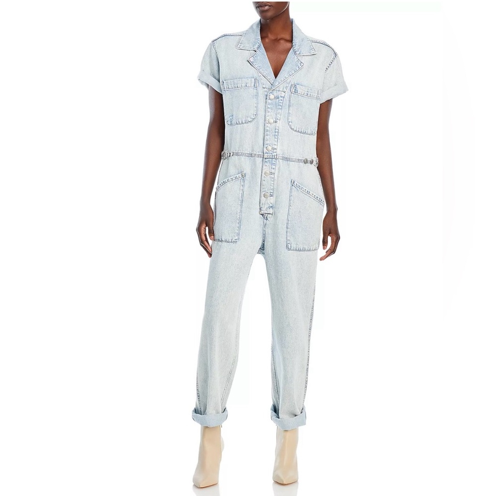 Pistola
Grover Denim Short Sleeve Field Jumpsuit in Breeze - Like New